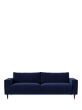 Swoon Evesham Large 3 Seater Sofa, Dark Leg, Ink Velvet