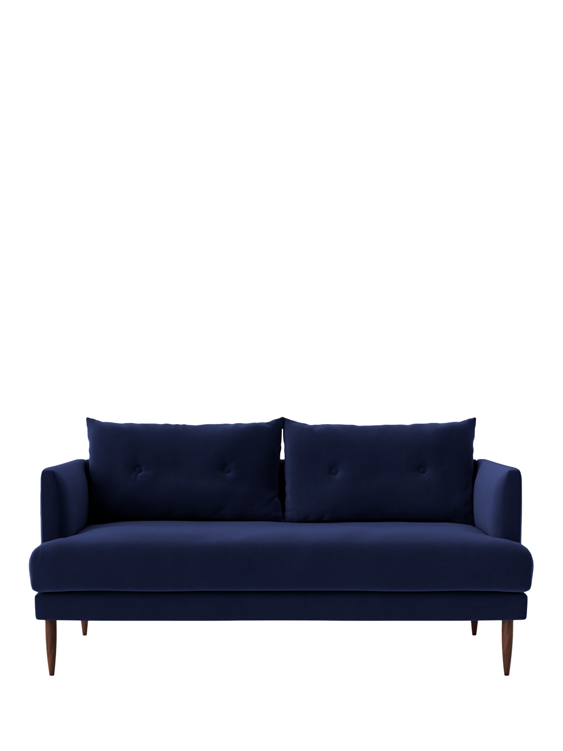 Kalmar Range, Swoon Kalmar Medium 2 Seater Sofa, Dark Leg, Ink Velvet