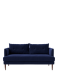Swoon Kalmar Medium 2 Seater Sofa, Dark Leg, Ink Velvet