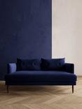 Swoon Kalmar Medium 2 Seater Sofa, Dark Leg, Ink Velvet