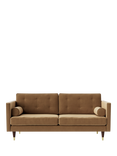 Swoon Porto Medium 2 Seater Sofa, Dark Leg