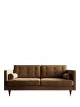 Swoon Porto Medium 2 Seater Sofa, Dark Leg