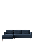 Swoon Kalmar Grand 4 Seater LHF Chaise End Sofa, Dark Leg