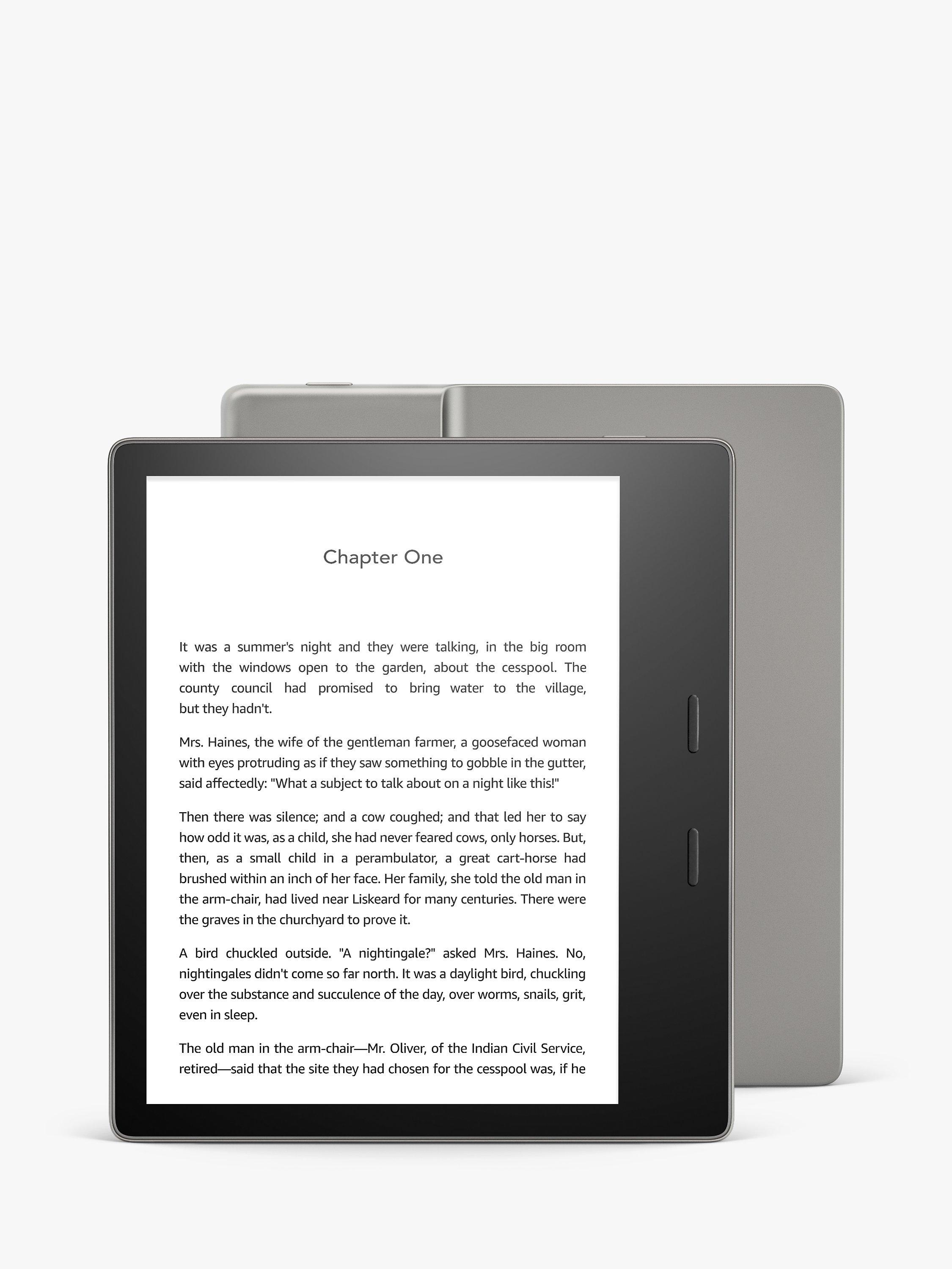 Amazon Kindle Oasis, Waterproof eReader, 7" High Resolution Display with Adjustable Warm Light, 8GB, Wi-Fi, Graphite Grey