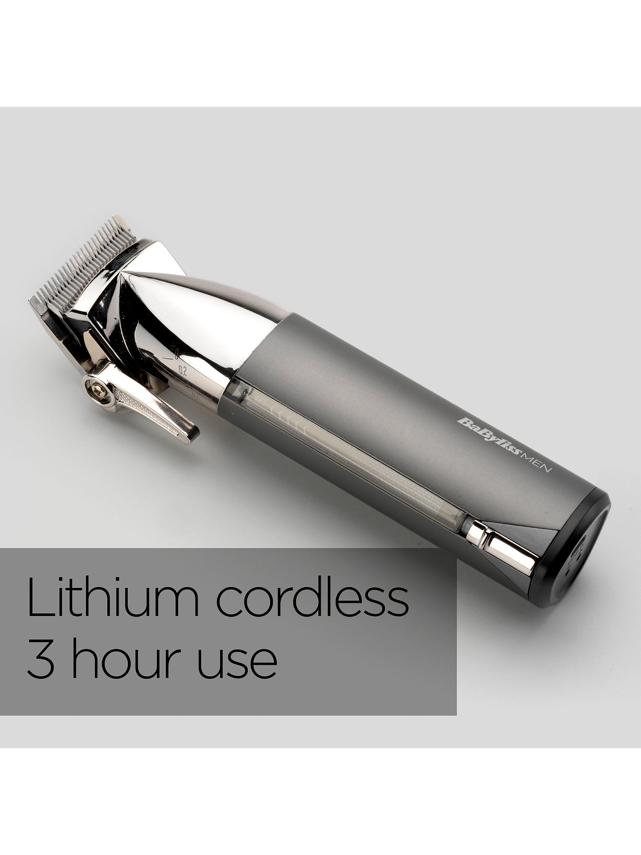 Product image 5 of 11, which shows BaByliss Super X-Metal Series Cordless Hair Clipper, Grey