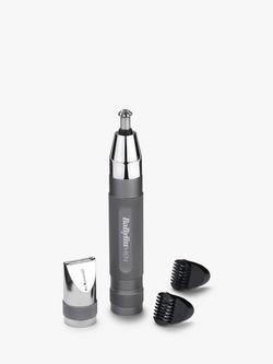 BaByliss Super-X Metal Series Nose, Ear & Eyebrow Trimmer, Grey, Grey