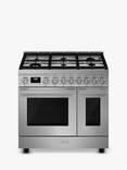 Smeg Portofino CPF92GM 90cm Dual Fuel Range Cooker, Stainless Steel