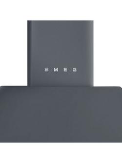 Smeg Victoria KT90 90cm Chimney Cooker Hood - view 2, Slate Grey