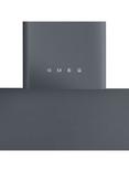 Smeg Victoria KT110 110cm Chimney Cooker Hood, Slate Grey