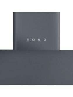 Smeg Victoria KT110 110cm Chimney Cooker Hood - view 2, Slate Grey