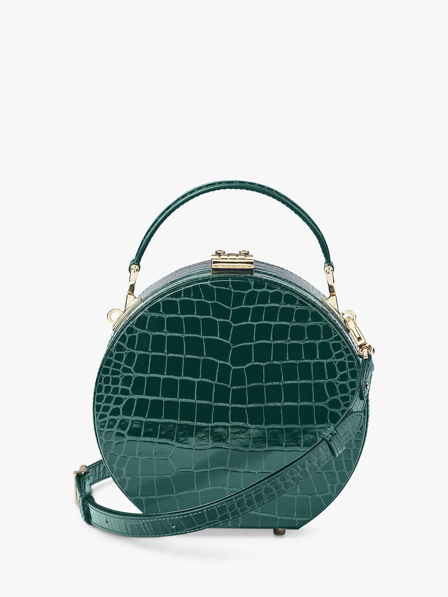 Aspinal of London Croc Leather Mini Hat Box Grab Bag