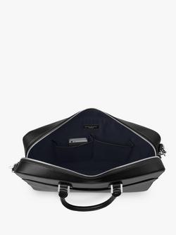 Aspinal of London Mount Street Saffiano Leather Laptop Bag - view 2, Black