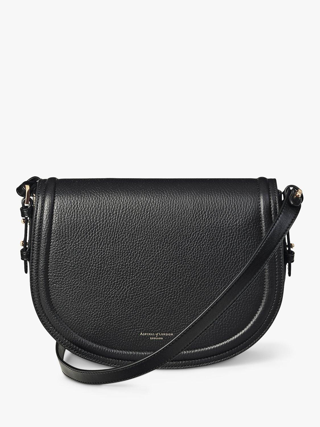Aspinal of London Stella Pebble Leather Satchel Bag