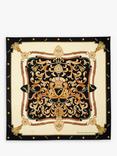 Aspinal of London Signature Shield Silk Square Scarf