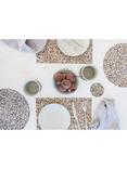 LIGA Beach Clean Cork Rectangular Placemats, Set of 4, Multi