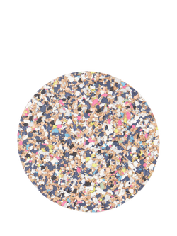 LIGA Beach Clean Cork Round Coasters, Set of 4, Multi, Multi