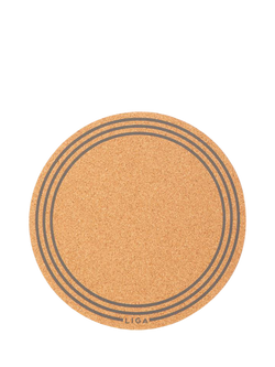 LIGA Cork Printed Round Placemats, Set of 6, Natural - view 2, Natural