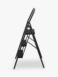 Wenko Folding Step Ladder, Black, 3 Tier
