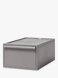 Like-it Stacking Plastic Storage Drawer, H21cm, Grey