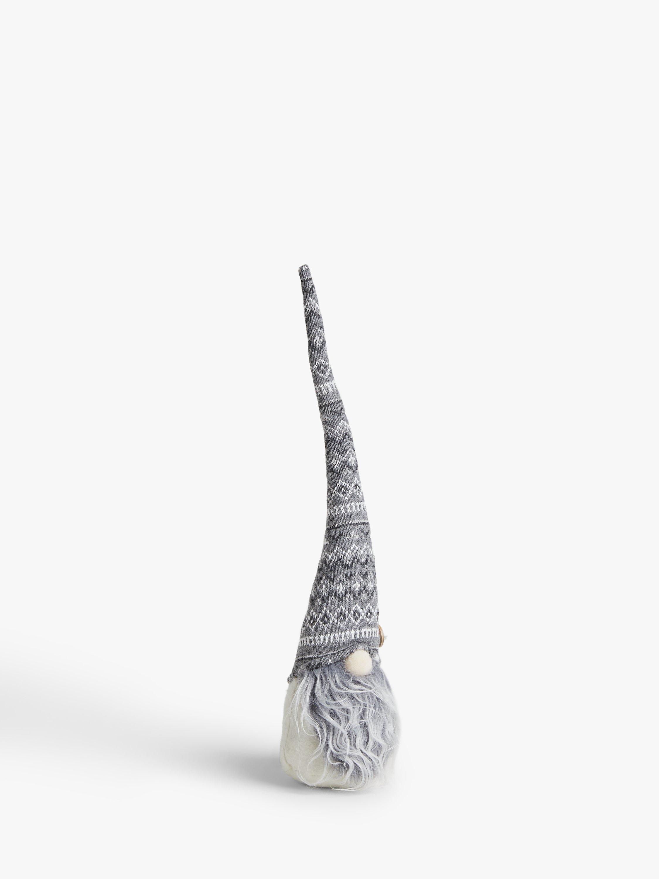 John Lewis Snow Mountain Tall Hat Gonk, Grey