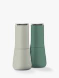 Joseph Joseph Editions Milltop No Spill Salt & Pepper Mills, Set of 2, Sage