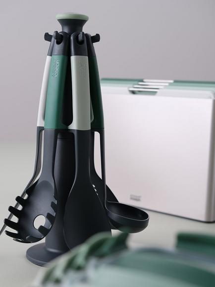 Joseph Joseph Editions Elevate Carousel Kitchen Utensils, Set of 6, Sage - view 2, Sage