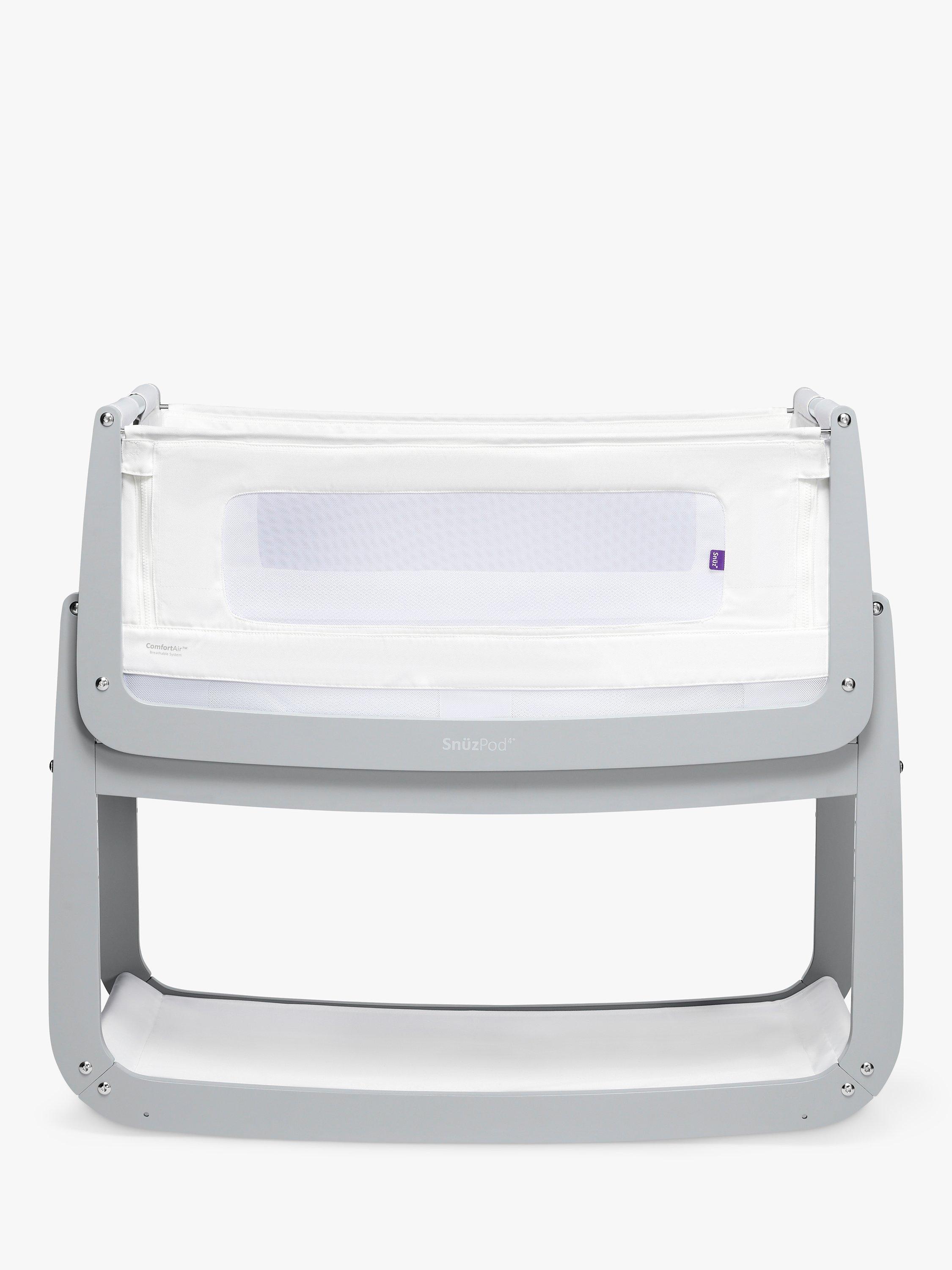 Snüz SnüzPod 4 Bedside Crib, Dove Grey