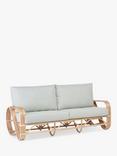 Desser Pretzel Rattan 3-Seater Sofa, Natural