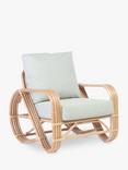 Desser Pretzel Rattan Lounge Chair, Natural