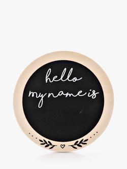 John Lewis Baby Arrival Announcement Plaque - view 2, Natural