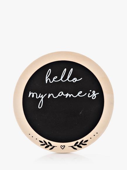 John Lewis Baby Arrival Announcement Plaque - view 2, Natural