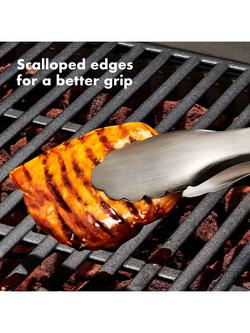 OXO Good Grips Stainless Steel BBQ Turner, Tongs & Utensil Rest, Set of 3 - view 2, Black