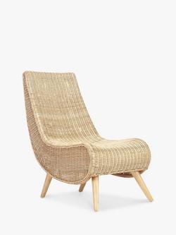 Desser Teardrop Rattan Lounge Chair, Natural - view 2, Natural