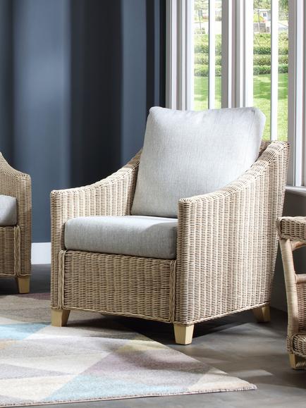 Desser Dijon Rattan Lounge Chair, Natural, Natural