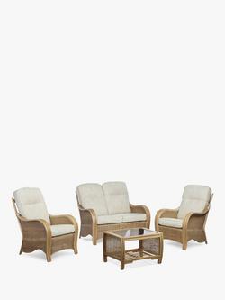 Desser Turin Rattan 4-Seater Lounging Table & Chairs Set, Natural - view 2, Natural