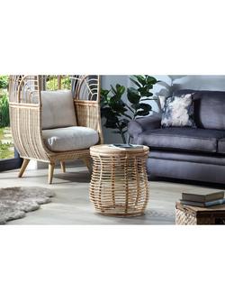 Desser Royal Rattan Side Table, Natural, Natural