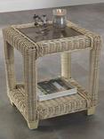 Desser Burford Rattan Side Table, Natural