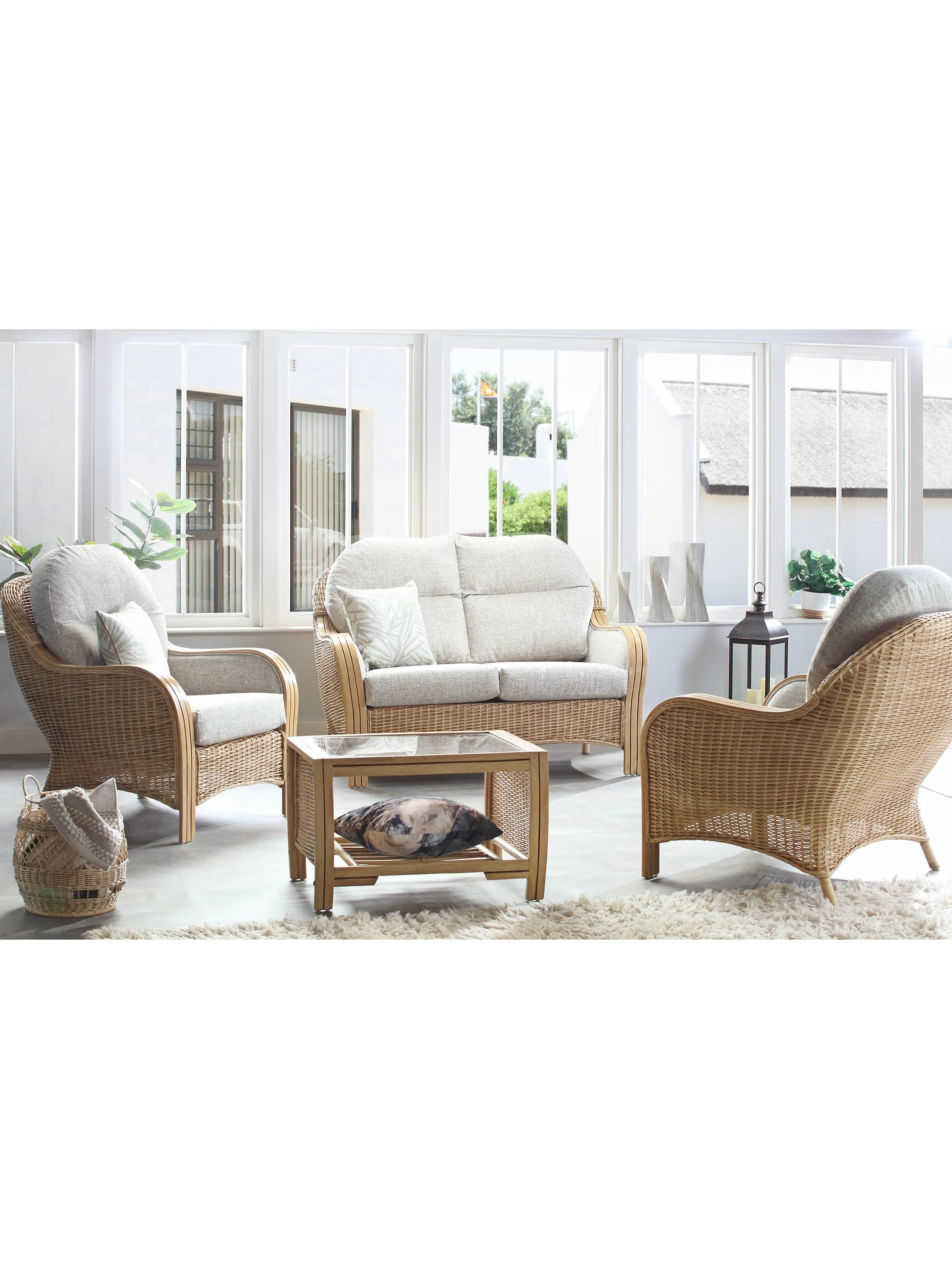 Conservatory Furniture - Square, Wicker | John Lewis & Partners