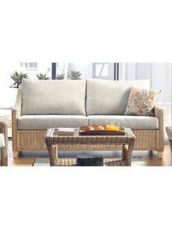 Desser Dijon Rattan 3-Seater Sofa, Natural