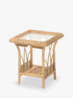 Desser Viola Rattan Side Table, Natural, Natural