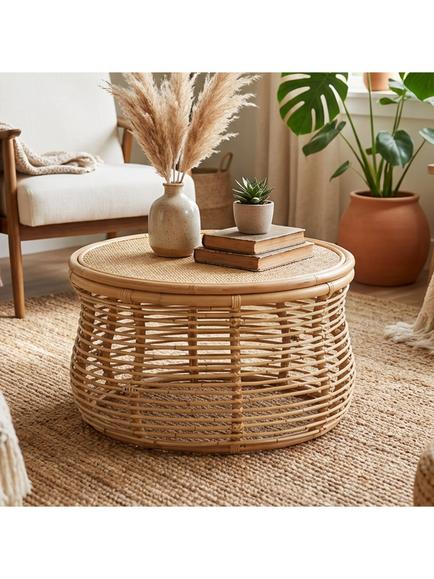 Desser Royal Rattan Coffee Table, Natural, Natural