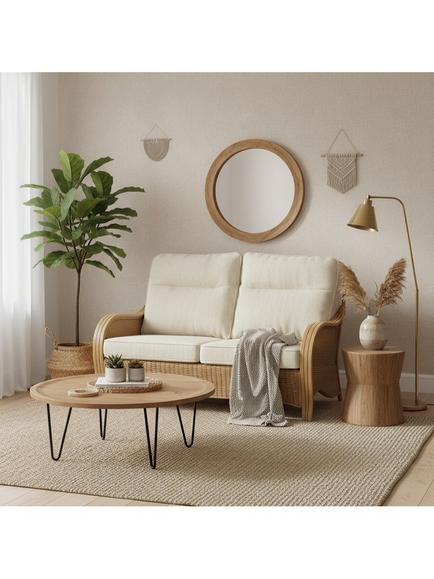 Desser Turin Rattan 3-Seater Sofa, Natural - view 2, Natural