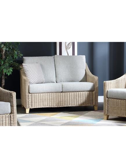 Desser Dijon Rattan 2-Seater Sofa, Natural, Natural