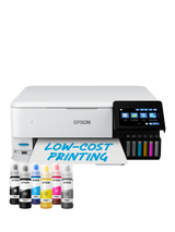 Epson EcoTank ET-8500 Three-In-One Wi-Fi Photo Printer with High Capacity Integrated Ink Tank System, White