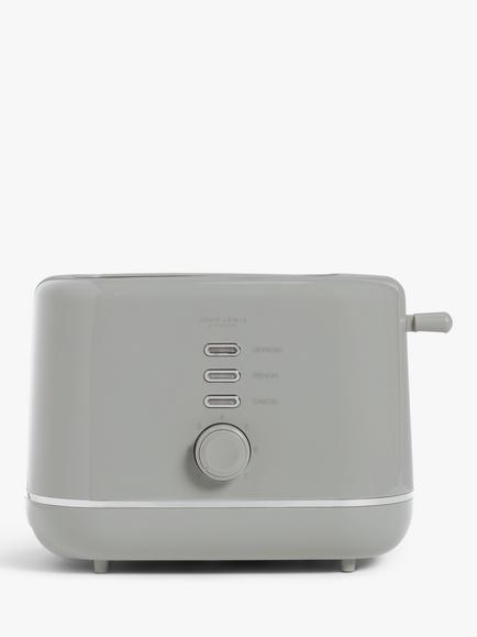 John Lewis 2 Slice Toaster, Grey