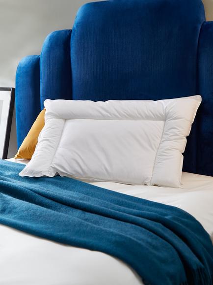 John Lewis Specialist Synthetic 3-Chamber Low Profile Standard Pillow, Soft - view 2, White