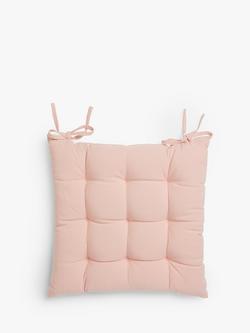 John Lewis Plain Seat Pad - view 2, Plaster