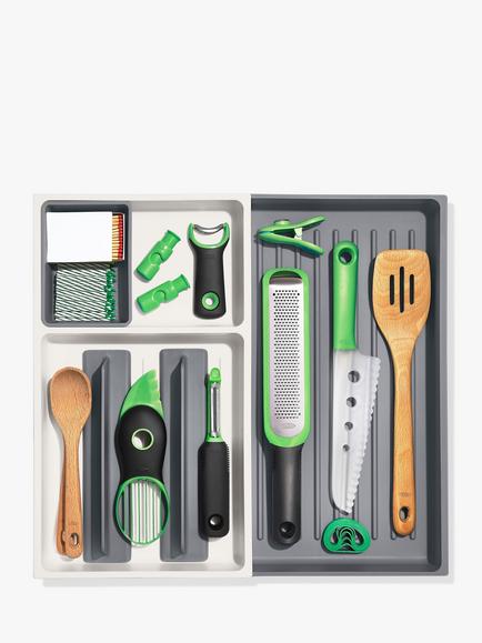 OXO Good Grips Kitchen Tool Drawer Organizer, Grey - view 2, Grey