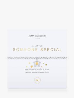Joma Jewellery A Little Someone Special Beaded Bracelet, Silver/Gold, Silver