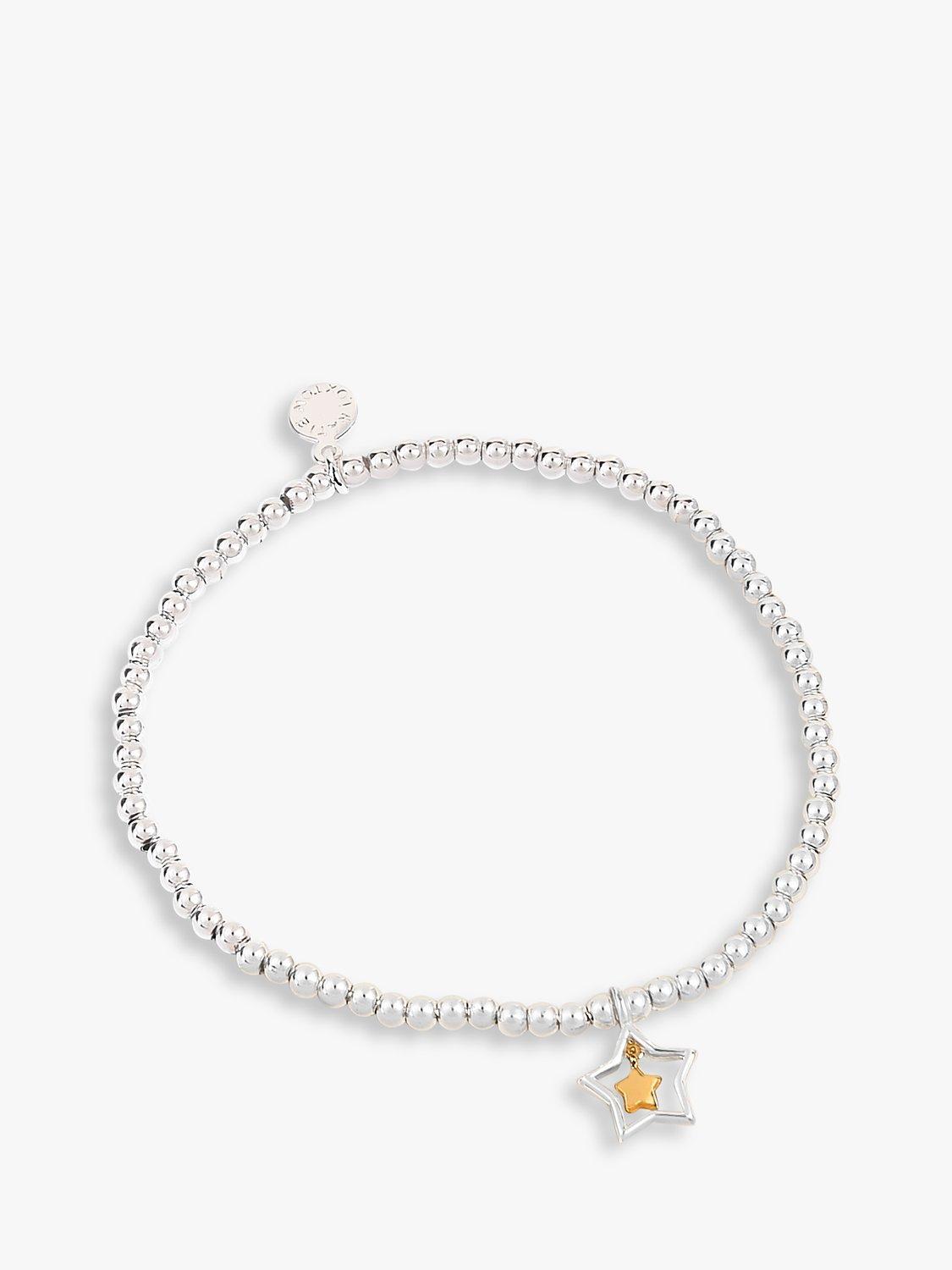 Product image 3 of 4, which shows Joma Jewellery A Little Someone Special Beaded Bracelet, Silver/Gold
